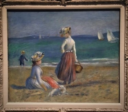 Figures on the Beach-Renoir 1890 edited